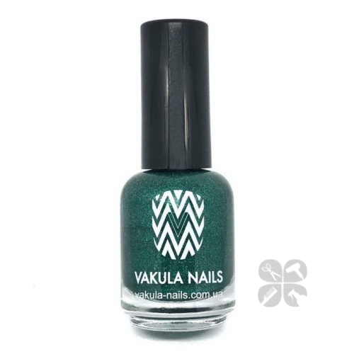 Vakula Nails лак для стемпинга зеленый, 12 мл