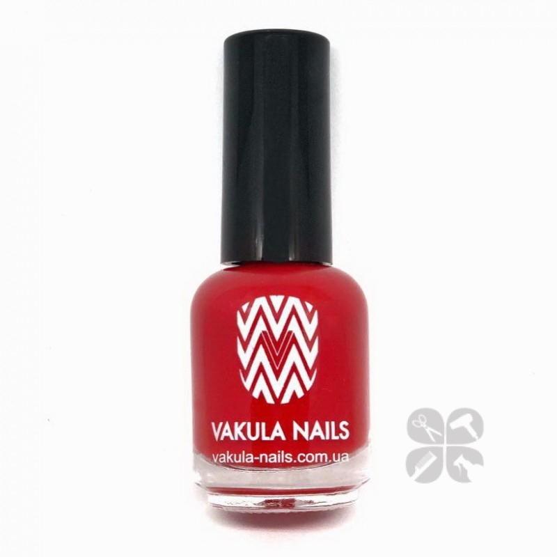 Vakula Nails лак для стемпинга красный, 12 мл