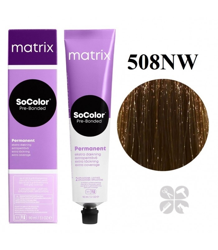 Matrix SoColor Pre-Bonded Extra Coverage 508NW краска для волос, 90 мл