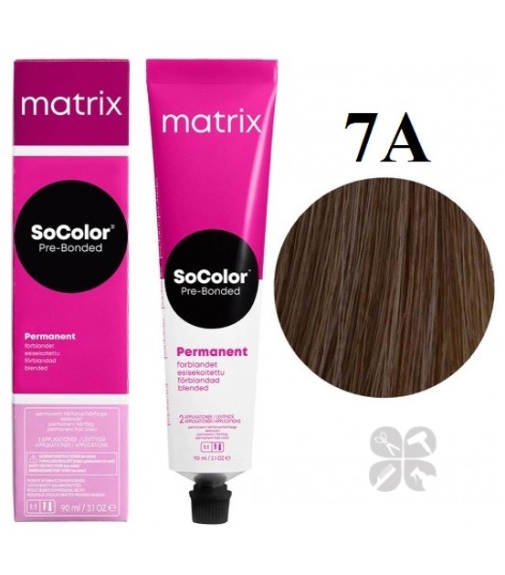 Matrix SoColor Pre-Bonded Permanent 7A краска для волос, 90 мл