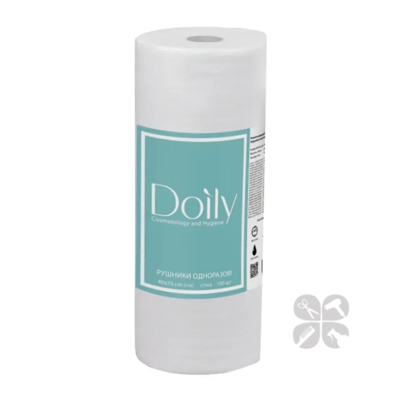 Doily полотенца 40*70 см гладкие в рулоне, 100 шт