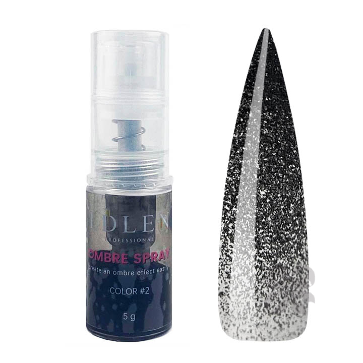 Edlen Ombre Spray Color Спрей для эффекта омбре №002 Черный, 5 мл