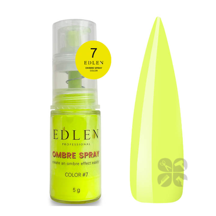 Edlen Ombre Spray Color Спрей для эффекта омбре №007 Желтый, 5 мл
