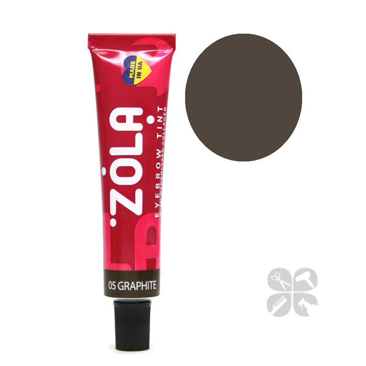ZOLA Eyebrow Tint краска для бровей с коллагеном №05 Graphite, 15 мл