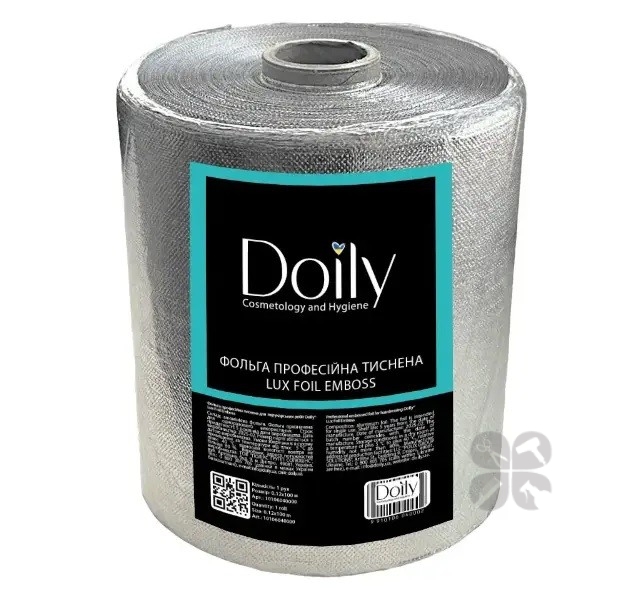 Doily Lux Foil Emboss Фольга для мелирования тисненая 16 мкм 0.12*100 м