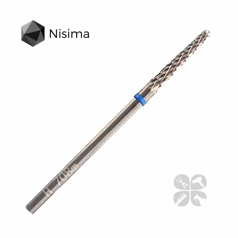 Nisima Насадка для фрезера твердосплав синий конус H_708mK