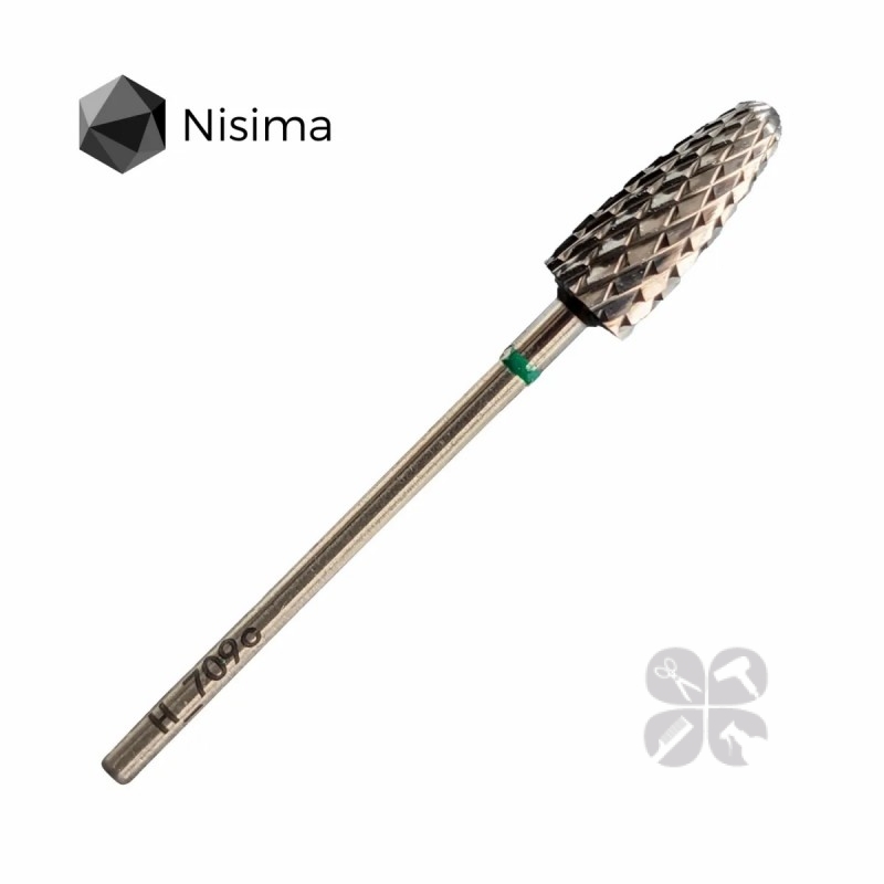 Nisima Насадка для фрезера твердосплав зеленый кукуруза H_709cK
