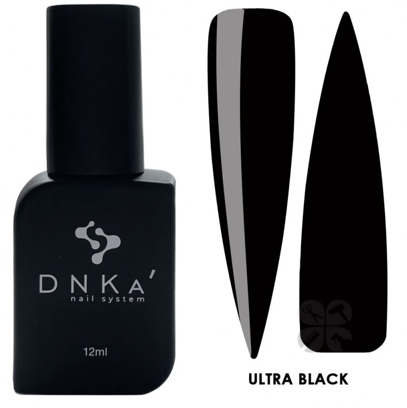 DNKa gel polish Ultra Black гель лак экстра черный, 12 мл