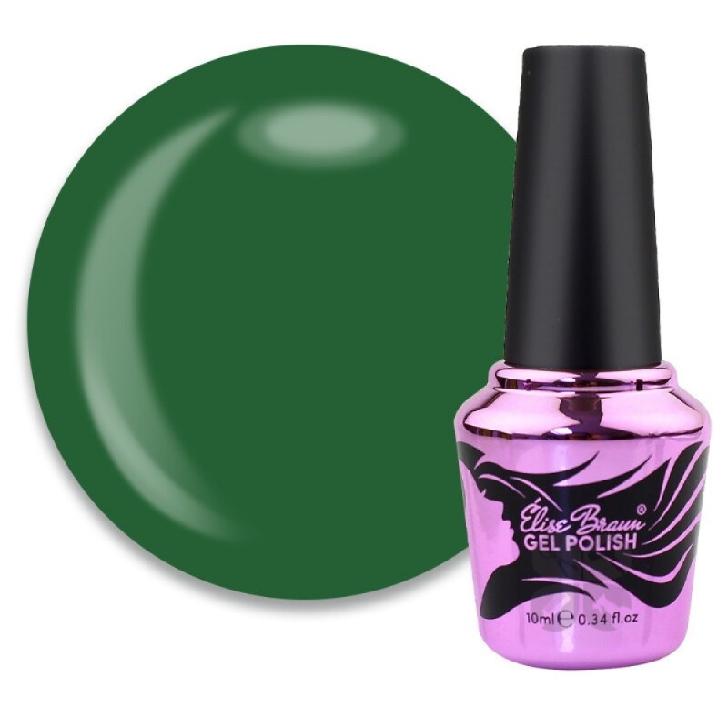 Elise Braun gel polish гель лак сочный зеленый №045, 10 мл