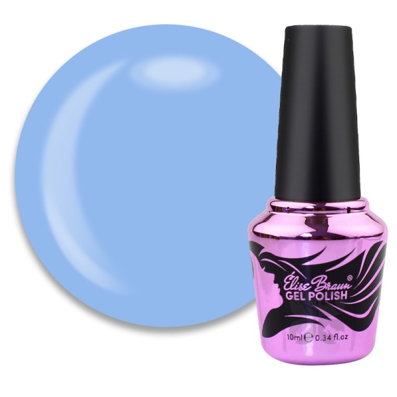 Elise Braun gel polish гель лак голубое небо №047, 10 мл