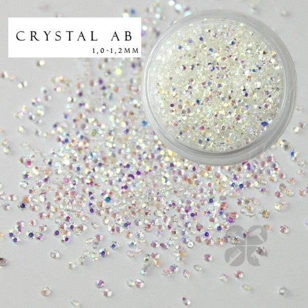 Хрустальная крошка Crystal AB, 200 шт