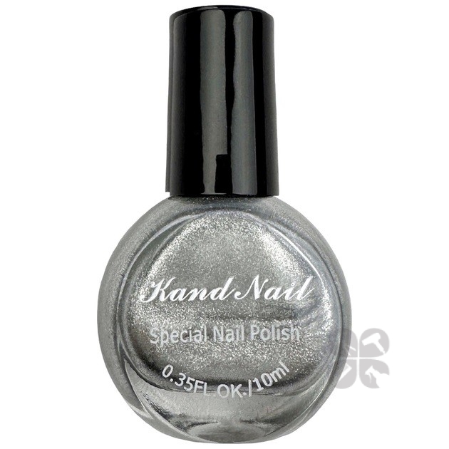 Kand Nails лак - краска для стемпинга серебро, 10 мл
