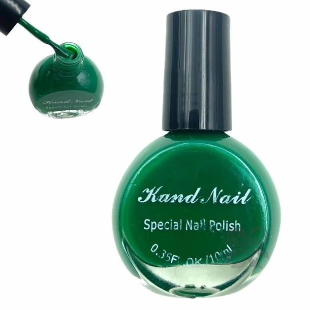 Kand Nails лак - краска для стемпинга зеленый, 10 мл
