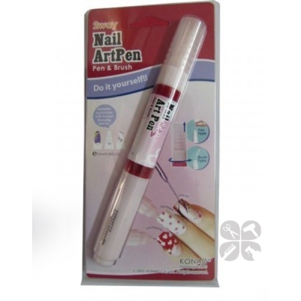Konad 2 Way Nail Art Pen красный