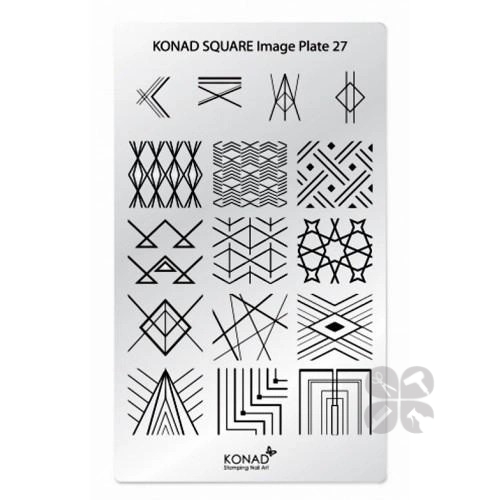 Konad Square Image Plate пластина для стемпинга №27