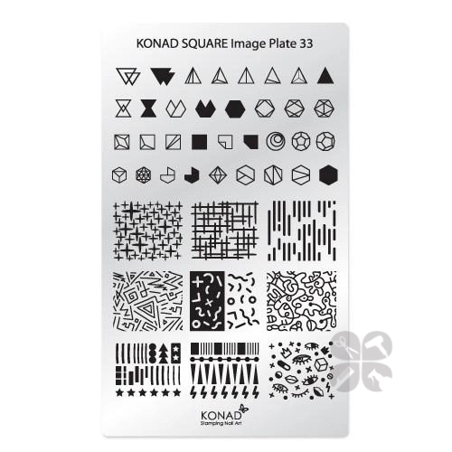 Konad Square Image Plate пластина для стемпинга №33