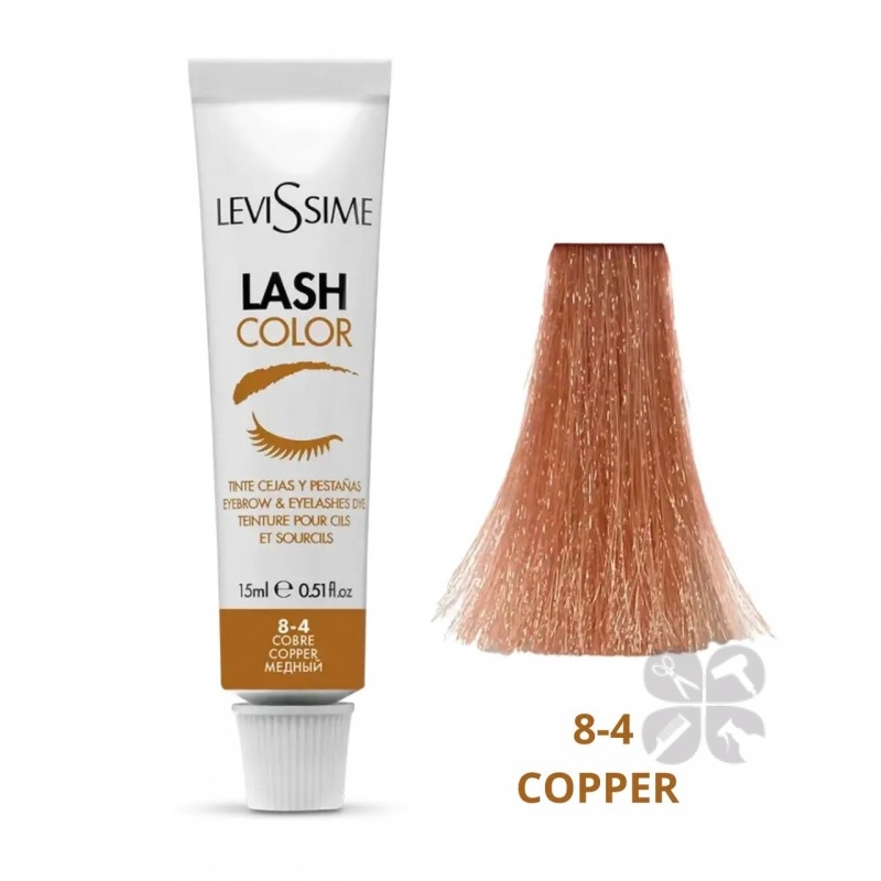 Levissime Lash Color Краска для бровей и ресниц 8-4 медный, 15 мл