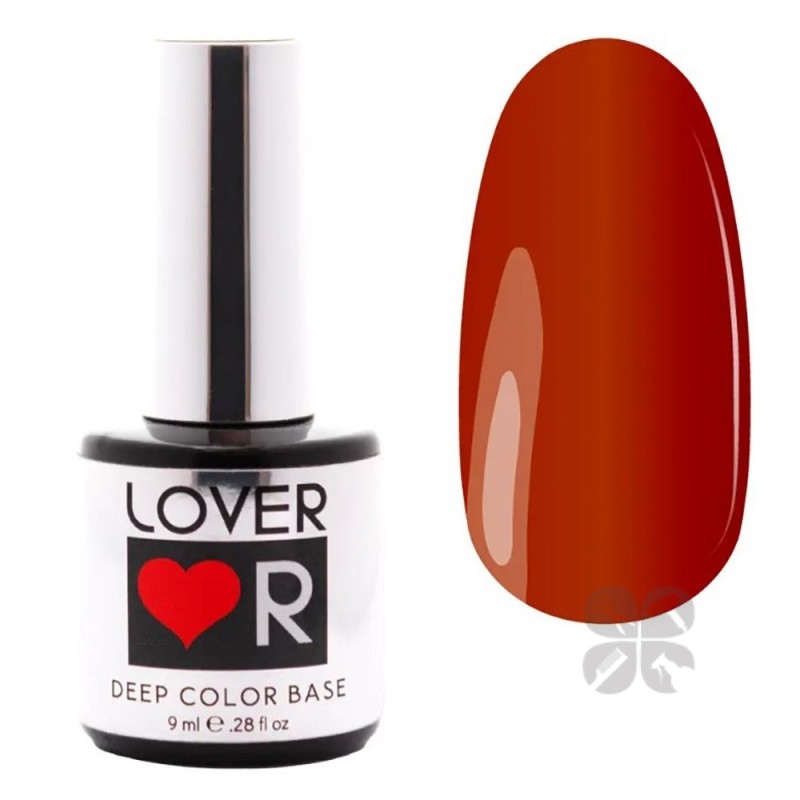 Lover Deep Color Base Камуфлирующая база темно-морковная №D017, 9 мл