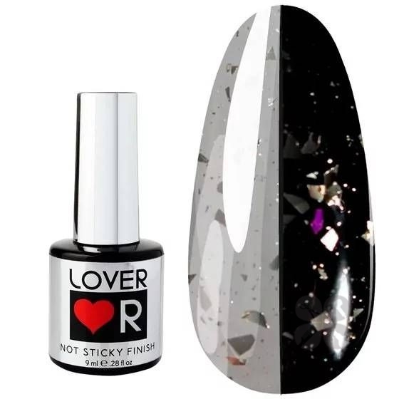 Lover Leaf Top Not Sticky Gold Топ прозрачный с золотой поталью №003, 9 мл