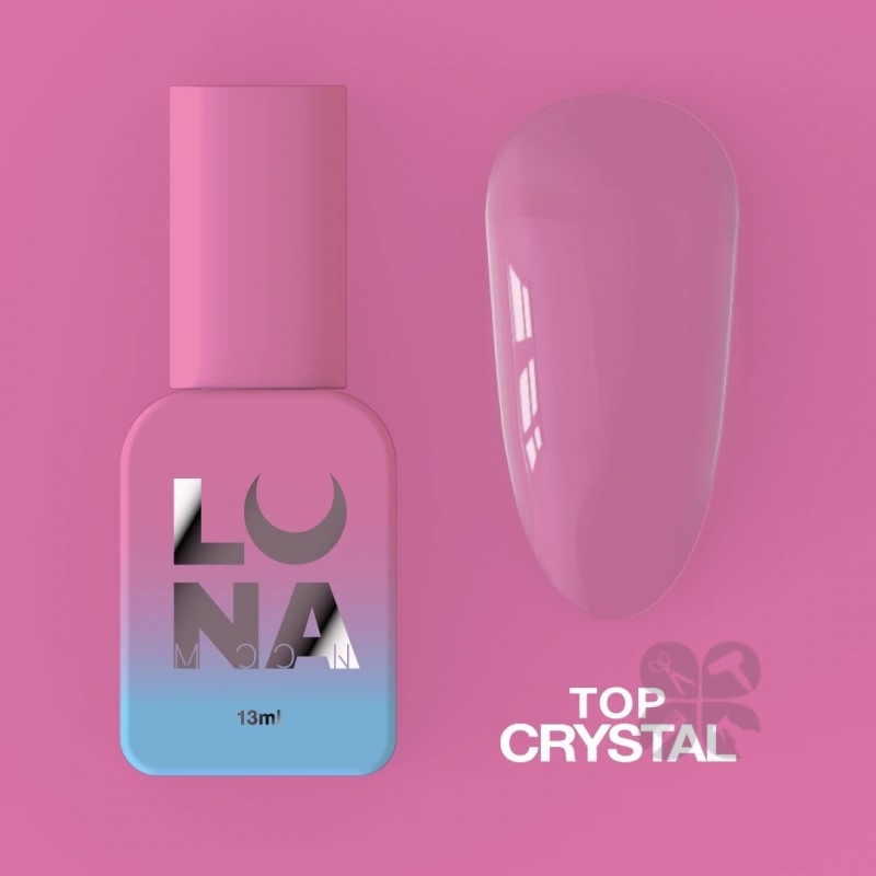 LUNA Top Crystal Топ для гель-лака без липкого слоя, 13 мл