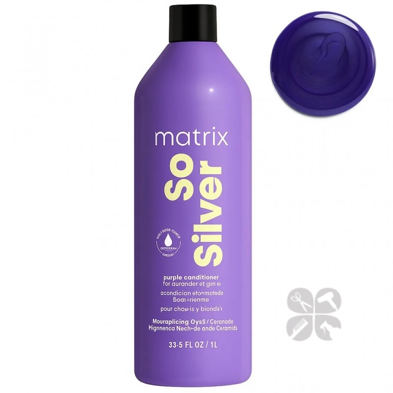 Matrix So Silver Purple Conditioner Кондиционер нейтрализующий желтизну с фиолетовым пигментом, 1000 мл