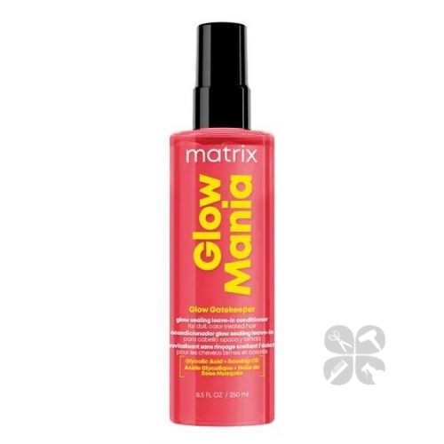 Matrix Glow Mania Glow Gatekeeper Несмываемое средство-уход для усиления сияния окрашенных волос, 250 мл