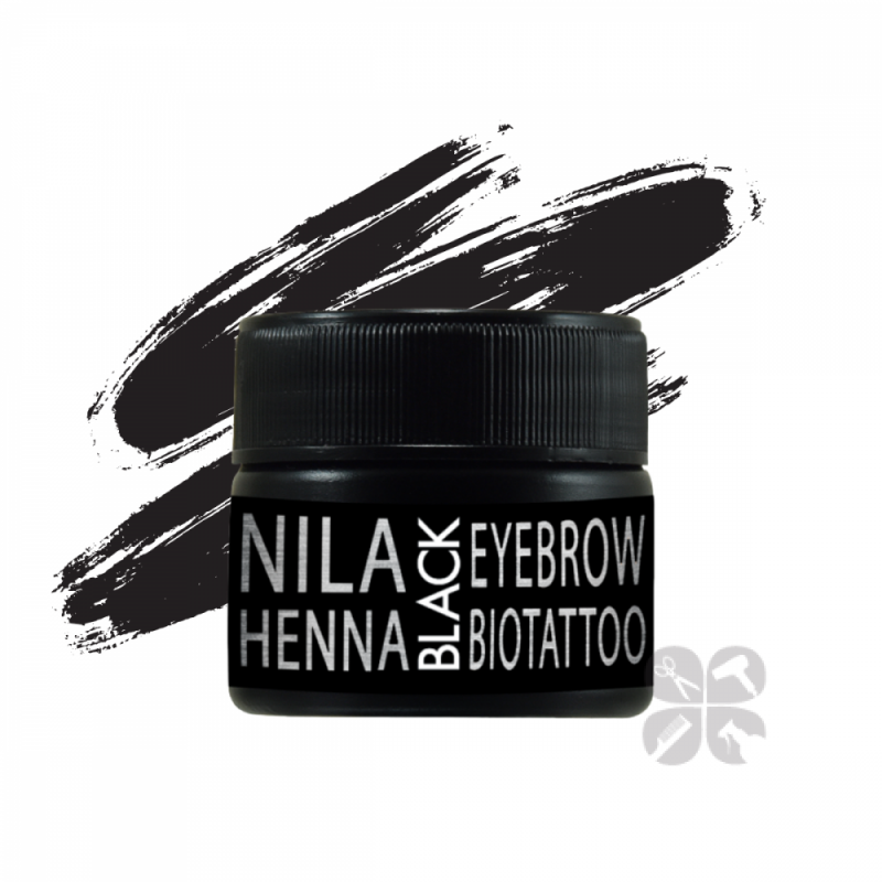 Nila хна для бровей и биотату Черная, 10 г