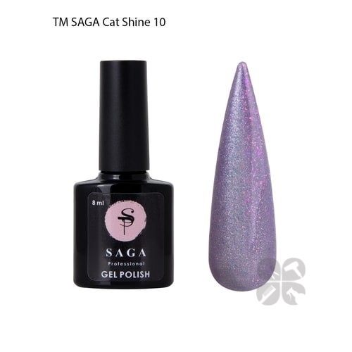 Saga Professional гель-лак Cat Shine Кошачий глаз №10, 8 мл
