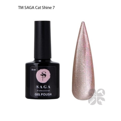 Saga Professional гель-лак Cat Shine Кошачий глаз №07, 8 мл